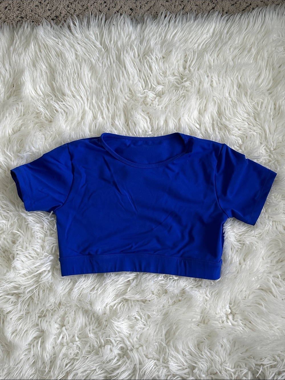 NVGTN Open Back Royal Blue Shirt Top Large Lrg L